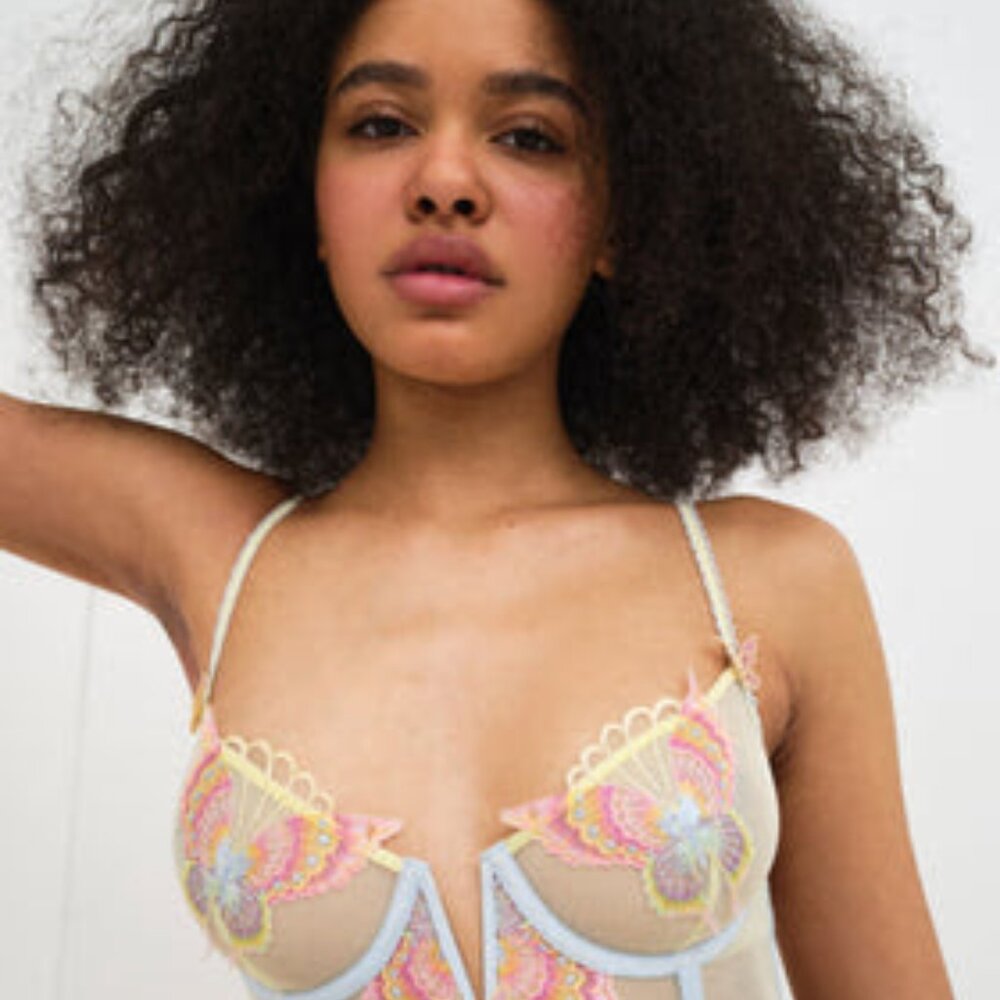 FL&L Pastel Papillon Longline Bra